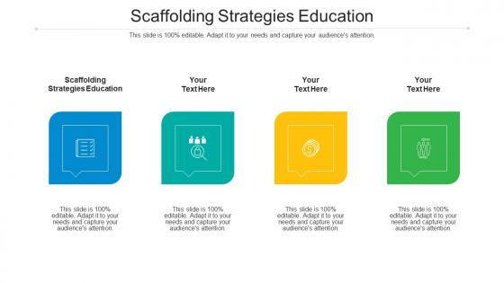 Scaffolding strategies education ppt powerpoint presentation visual aids professional cpb