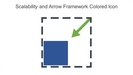 Scalability And Arrow Framework Colored Icon In Powerpoint Pptx Png And Editable Eps Format