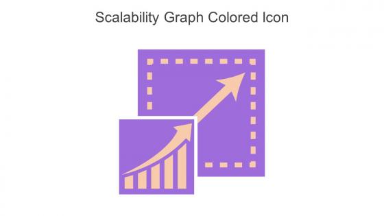 Scalability Graph Colored Icon In Powerpoint Pptx Png And Editable Eps Format