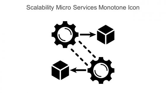 Scalability Micro Services Monotone Icon In Powerpoint Pptx Png And Editable Eps Format