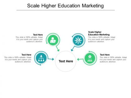 Scale higher education marketing ppt powerpoint presentation model diagrams cpb