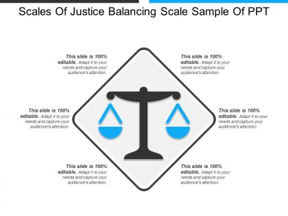 Scales of justice balancing scale sample of ppt