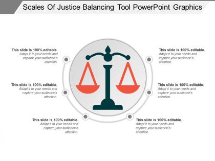 Scales of justice balancing tool powerpoint graphics