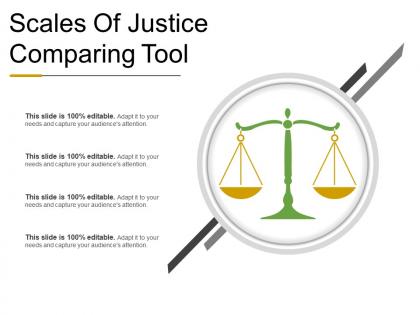 Scales of justice comparing tool powerpoint presentation