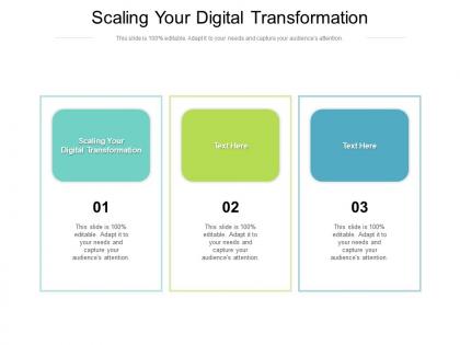 Scaling your digital transformation ppt powerpoint presentation infographics graphics design cpb