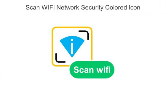 Scan WIFI Network Security Colored Icon In Powerpoint Pptx Png And Editable Eps Format