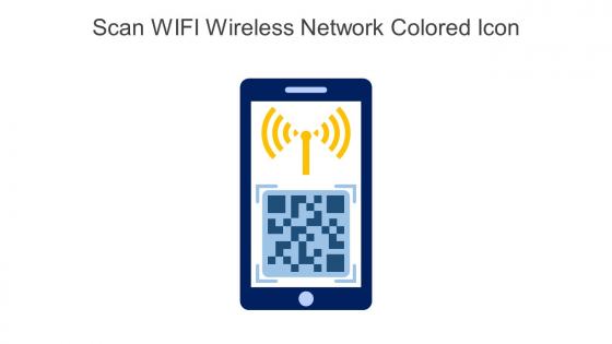 Scan WIFI Wireless Network Colored Icon In Powerpoint Pptx Png And Editable Eps Format