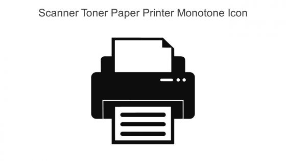 Scanner Toner Paper Printer Monotone Icon In Powerpoint Pptx Png And Editable Eps Format