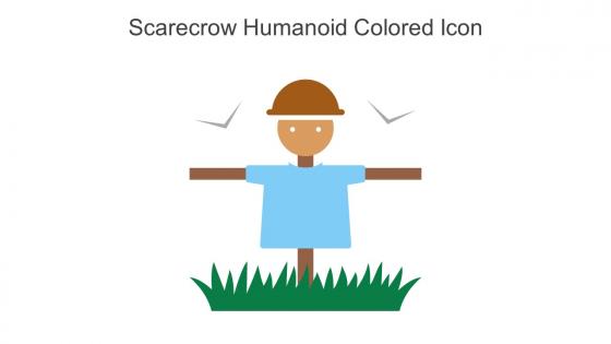 Scarecrow Humanoid Colored Icon In Powerpoint Pptx Png And Editable Eps Format