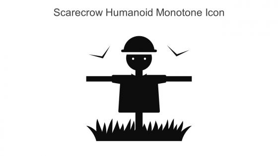 Scarecrow Humanoid Monotone Icon In Powerpoint Pptx Png And Editable Eps Format