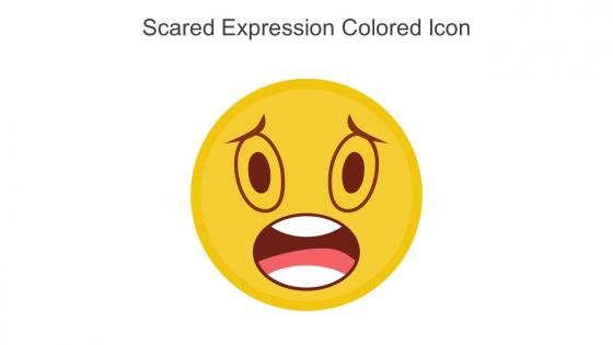 Scared Expression Colored Icon In Powerpoint Pptx Png And Editable Eps Format