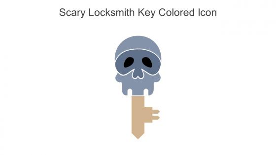 Scary Locksmith Key Colored Icon In Powerpoint Pptx Png And Editable Eps Format
