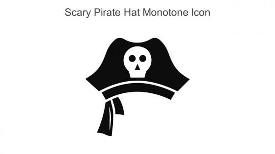 Scary Pirate Hat Monotone Icon In Powerpoint Pptx Png And Editable Eps Format