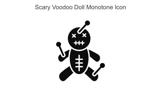 Scary Voodoo Doll Monotone Icon In Powerpoint Pptx Png And Editable Eps Format