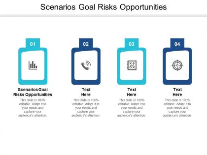 Scenarios goal risks opportunities ppt powerpoint presentation file slide download cpb