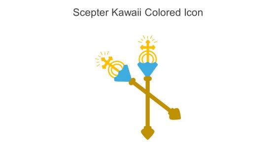 Scepter Kawaii Colored Icon In Powerpoint Pptx Png And Editable Eps Format