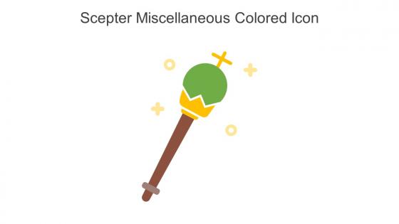 Scepter Miscellaneous Colored Icon In Powerpoint Pptx Png And Editable Eps Format