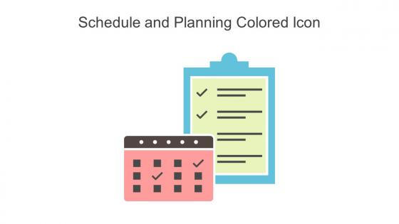 Schedule And Planning Colored Icon In Powerpoint Pptx Png And Editable Eps Format