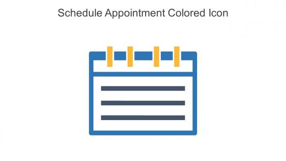 Schedule Appointment Colored Icon In Powerpoint Pptx Png And Editable Eps Format