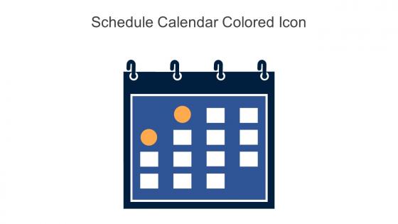 Schedule Calendar Colored Icon In Powerpoint Pptx Png And Editable Eps Format