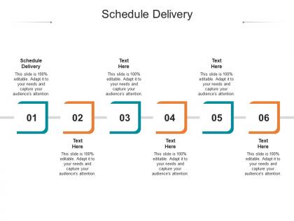 Schedule delivery ppt powerpoint presentation styles graphics download cpb