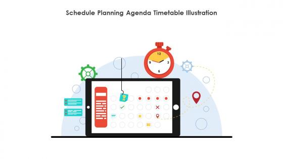 Schedule Planning Agenda Timetable Illustration