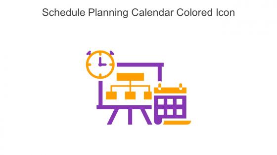 Schedule Planning Calendar Colored Icon In Powerpoint Pptx Png And Editable Eps Format