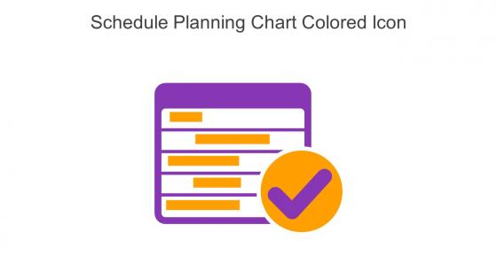 Schedule Planning Chart Colored Icon In Powerpoint Pptx Png And Editable Eps Format