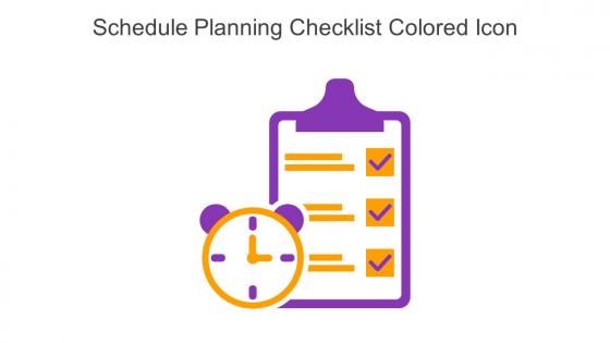 Schedule Planning Checklist Colored Icon In Powerpoint Pptx Png And Editable Eps Format