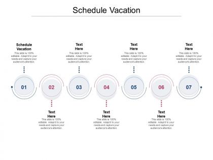 Schedule vacation ppt powerpoint presentation model graphics tutorials cpb