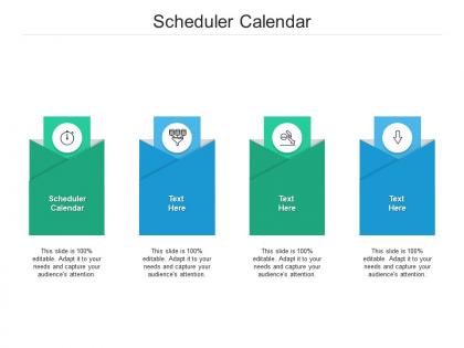 Scheduler calendar ppt powerpoint presentation infographics graphics tutorials cpb