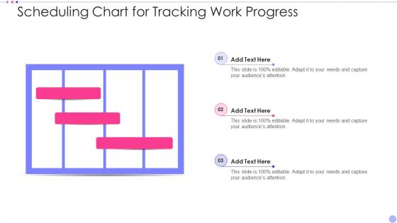 Scheduling Chart For Tracking Work Progress