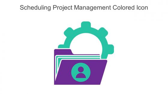 Scheduling Project Management Colored Icon In Powerpoint Pptx Png And Editable Eps Format