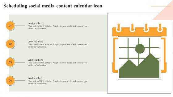 Scheduling Social Media Content Calendar Icon