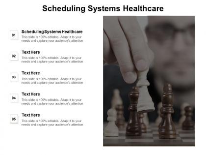 Scheduling systems healthcare ppt powerpoint presentation styles examples cpb