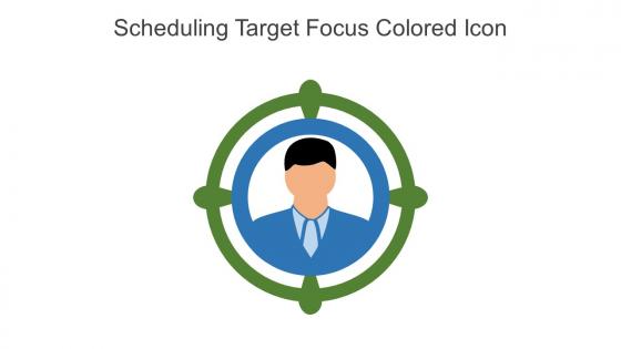 Scheduling Target Focus Colored Icon In Powerpoint Pptx Png And Editable Eps Format