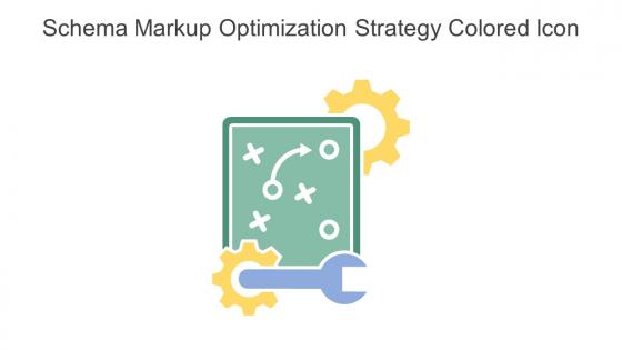 Schema Markup Optimization Strategy Colored Icon In Powerpoint Pptx Png And Editable Eps Format