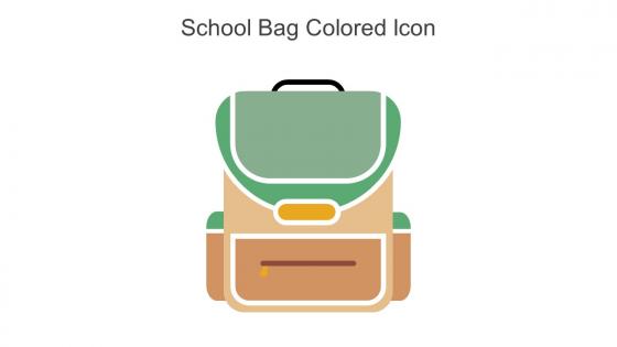 School Bag Colored Icon In Powerpoint Pptx Png And Editable Eps Format