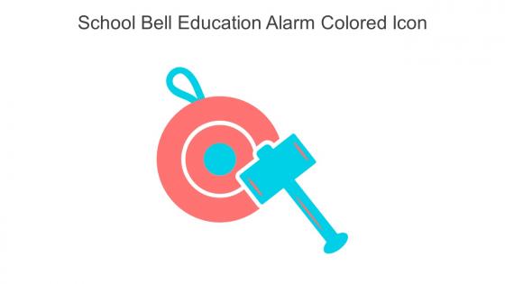 School Bell Education Alarm Colored Icon In Powerpoint Pptx Png And Editable Eps Format