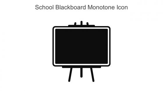 School Blackboard Monotone Icon In Powerpoint Pptx Png And Editable Eps Format