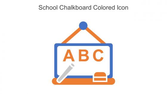 School Chalkboard Colored Icon In Powerpoint Pptx Png And Editable Eps Format