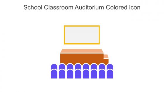 School Classroom Auditorium Colored Icon In Powerpoint Pptx Png And Editable Eps Format