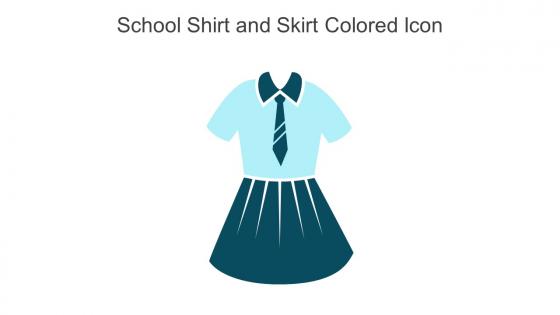 School Shirt And Skirt Colored Icon In Powerpoint Pptx Png And Editable Eps Format