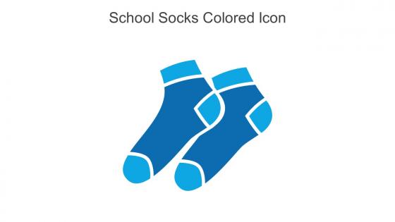 School Socks Colored Icon In Powerpoint Pptx Png And Editable Eps Format