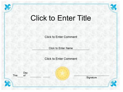 School success diploma certificate template of fullfilment completion powerpoint for kids