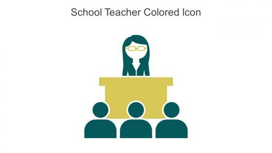School Teacher Colored Icon In Powerpoint Pptx Png And Editable Eps Format