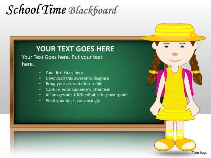 School time blackboard ppt 1