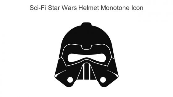 SCI FI Star Wars Helmet Monotone Icon In Powerpoint Pptx Png And Editable Eps Format
