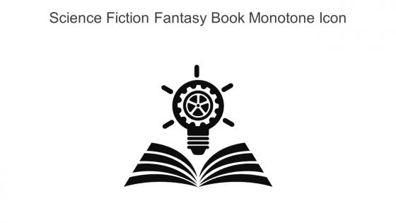 Science Fiction Fantasy Book Monotone Icon In Powerpoint Pptx Png And Editable Eps Format