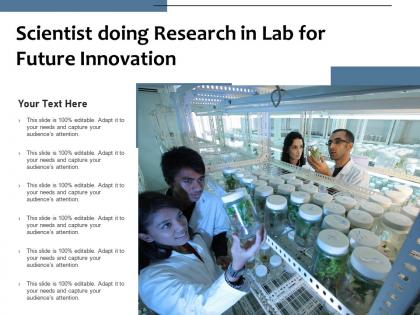 Scientist doing research in lab for future innovation